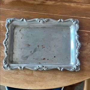 Unique metal decorative tray